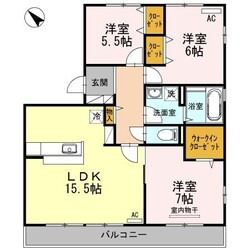 ファミーユ　スクエアー　Ｂ棟の物件間取画像